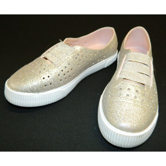 Blowfish Malibu Ruby Rose Gold Metallic Slip On Size 2 & Maura Kids 1 Canvas - Picture 2 of 12